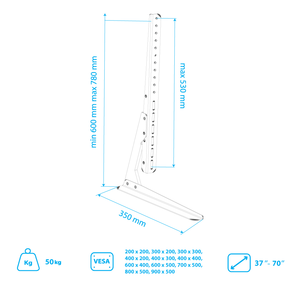 Кронштейн для телевизоров ABC Mount STAND-02 - фото 6