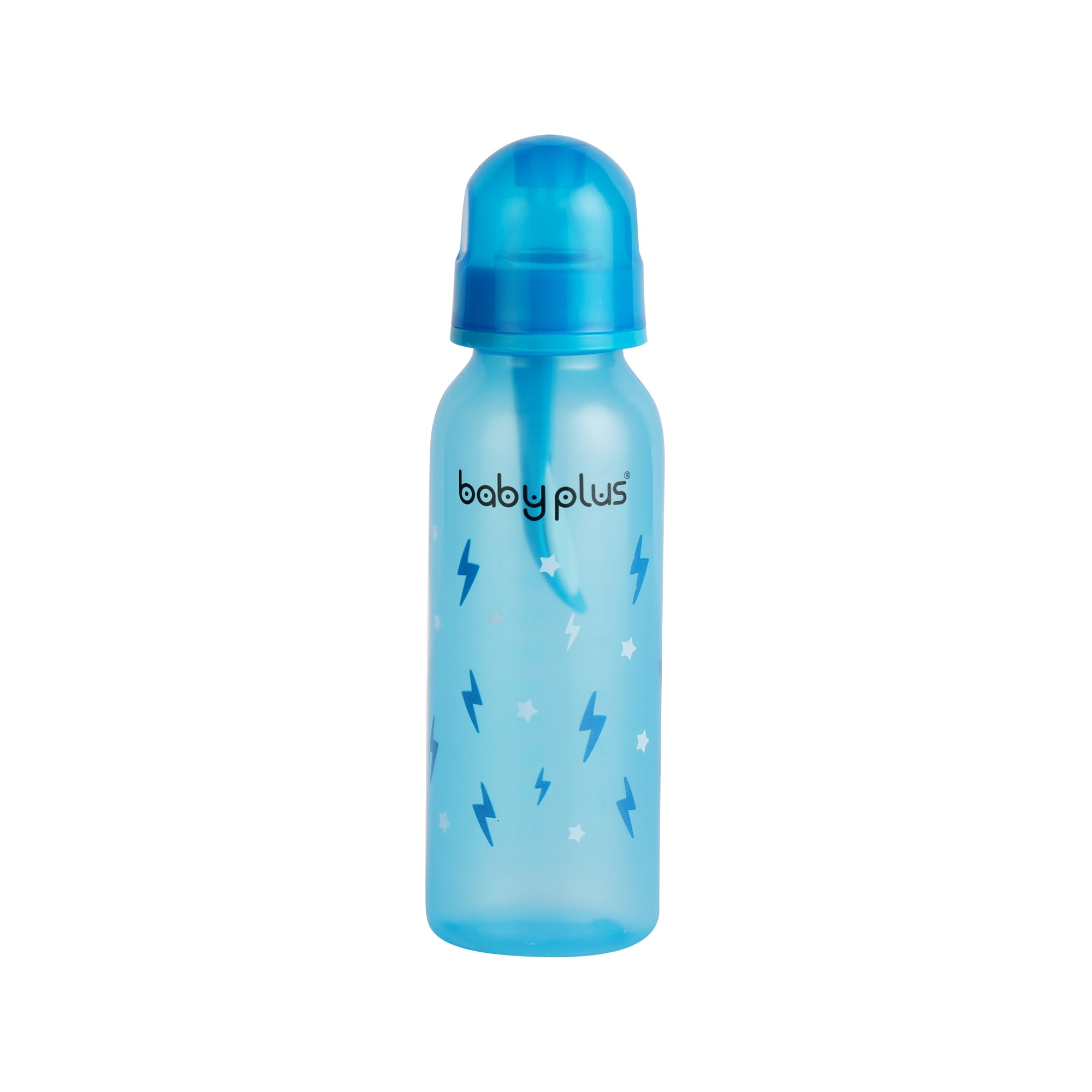 Бутылочка для кормления Baby Plus с ложкой и соской BP5114-A-1 250 мл синяя - фото 1
