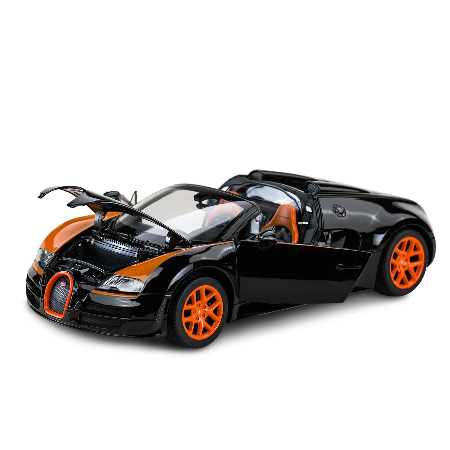 Машинка Rastar Bugatti GS Vitesse 1:18 черная 43900 - фото 1