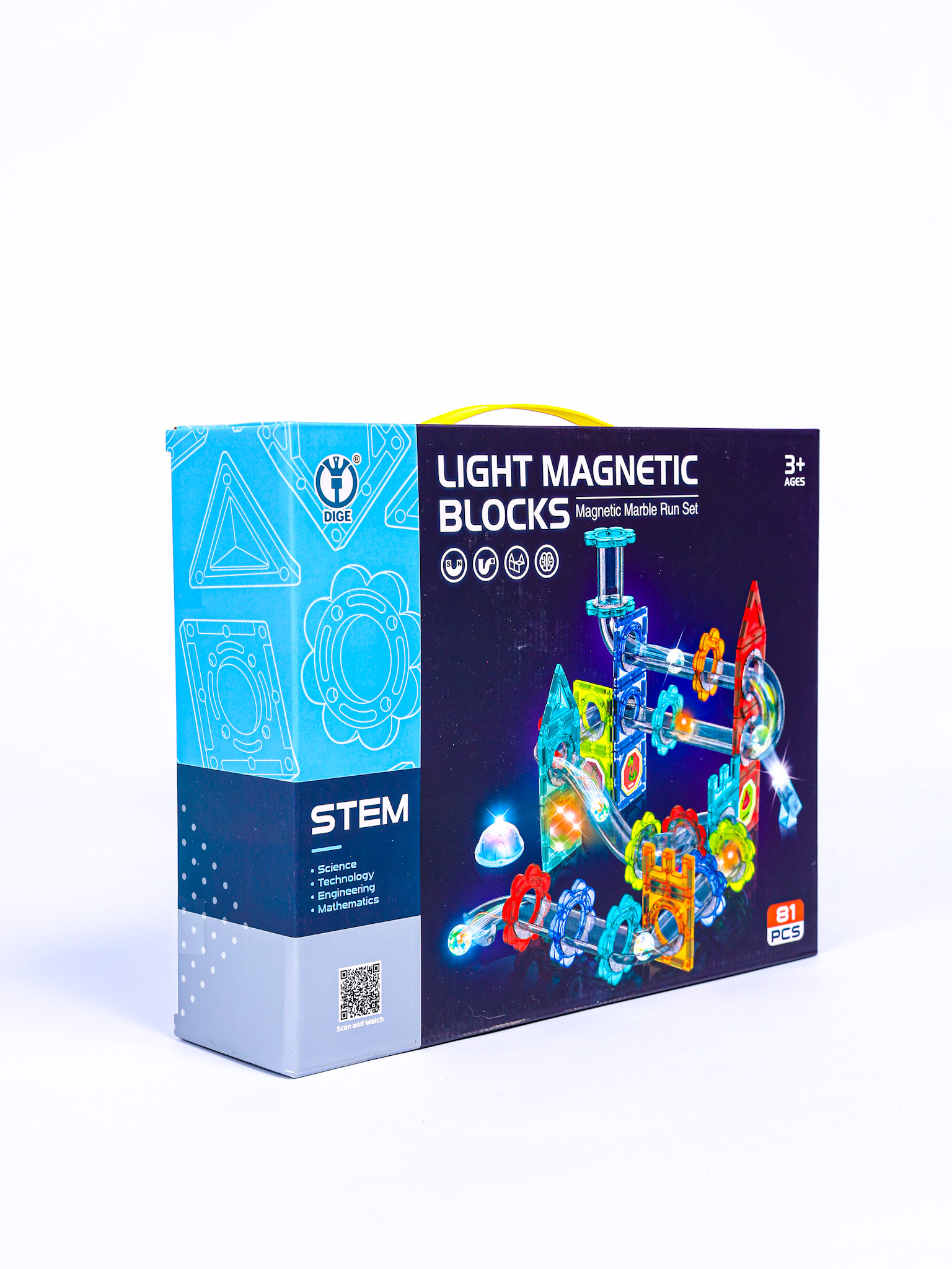 Магнитный конструктор Play Cool детский светящийся развивающий 81 деталь - фото 10