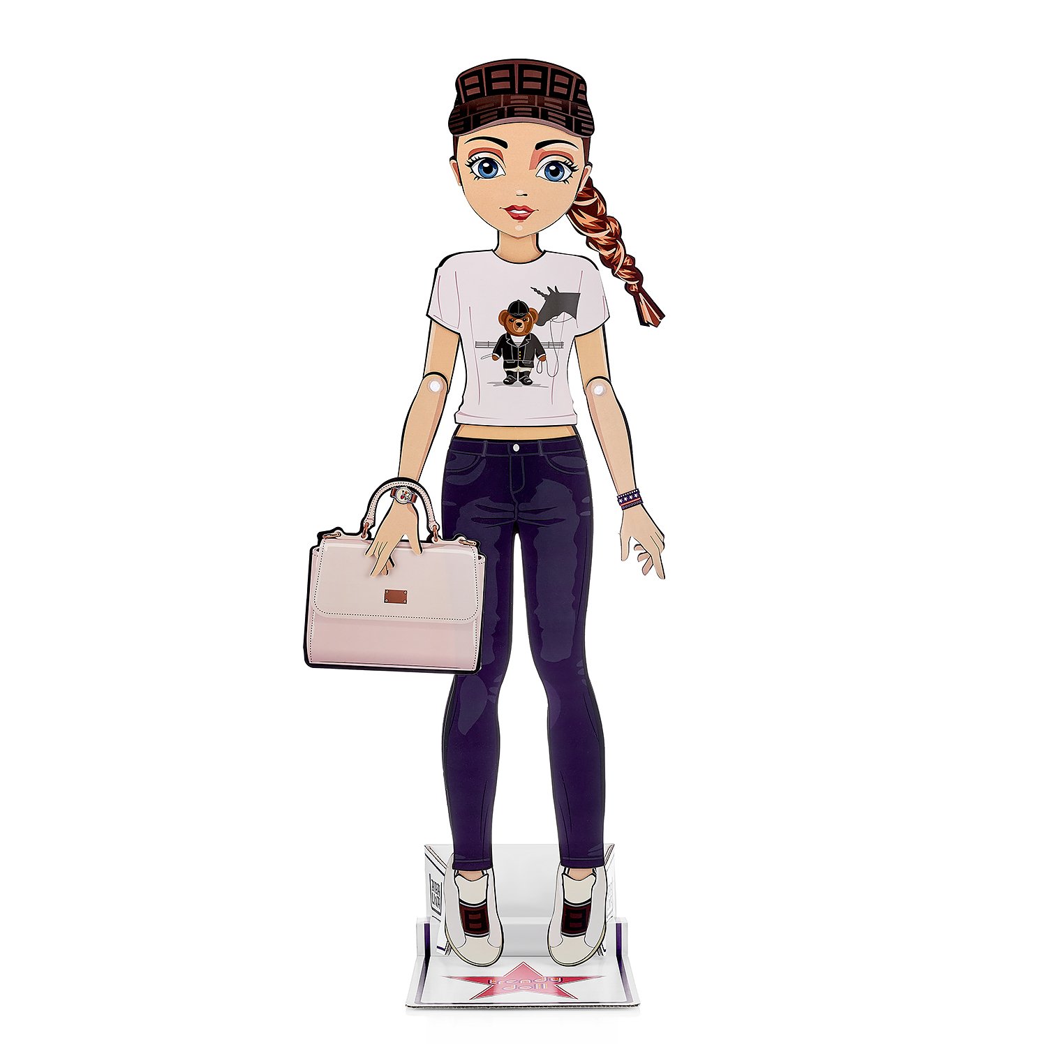 Кукла Bibalina с одеждой из картона Trendy doll Лина ИНП-100 - фото 7