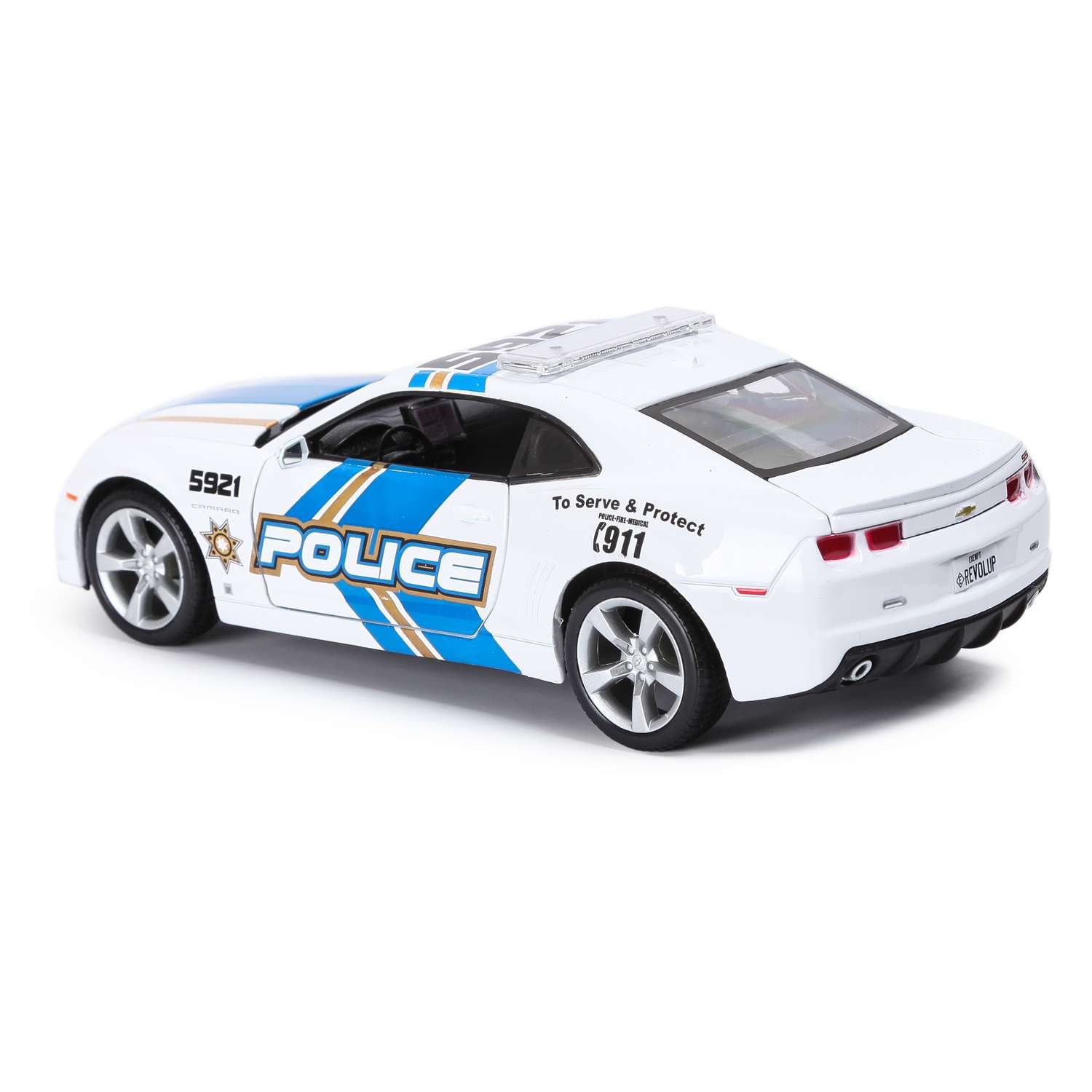 Машина MAISTO 1:24 Chevrolet Camaro Rs 2010 Police Белый 31208 31208 - фото 3