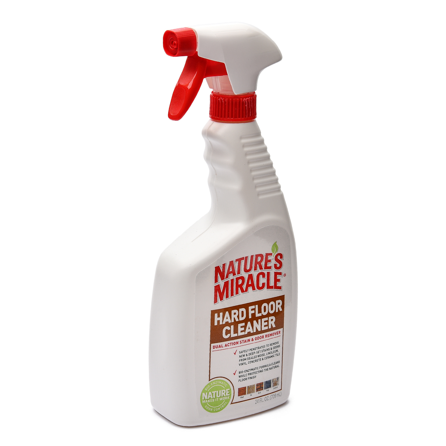 Средство от пятен и запахов Natures Miracle Hard Floor Cleaner для твердых покрытий полов спрей 710 мл - фото 2