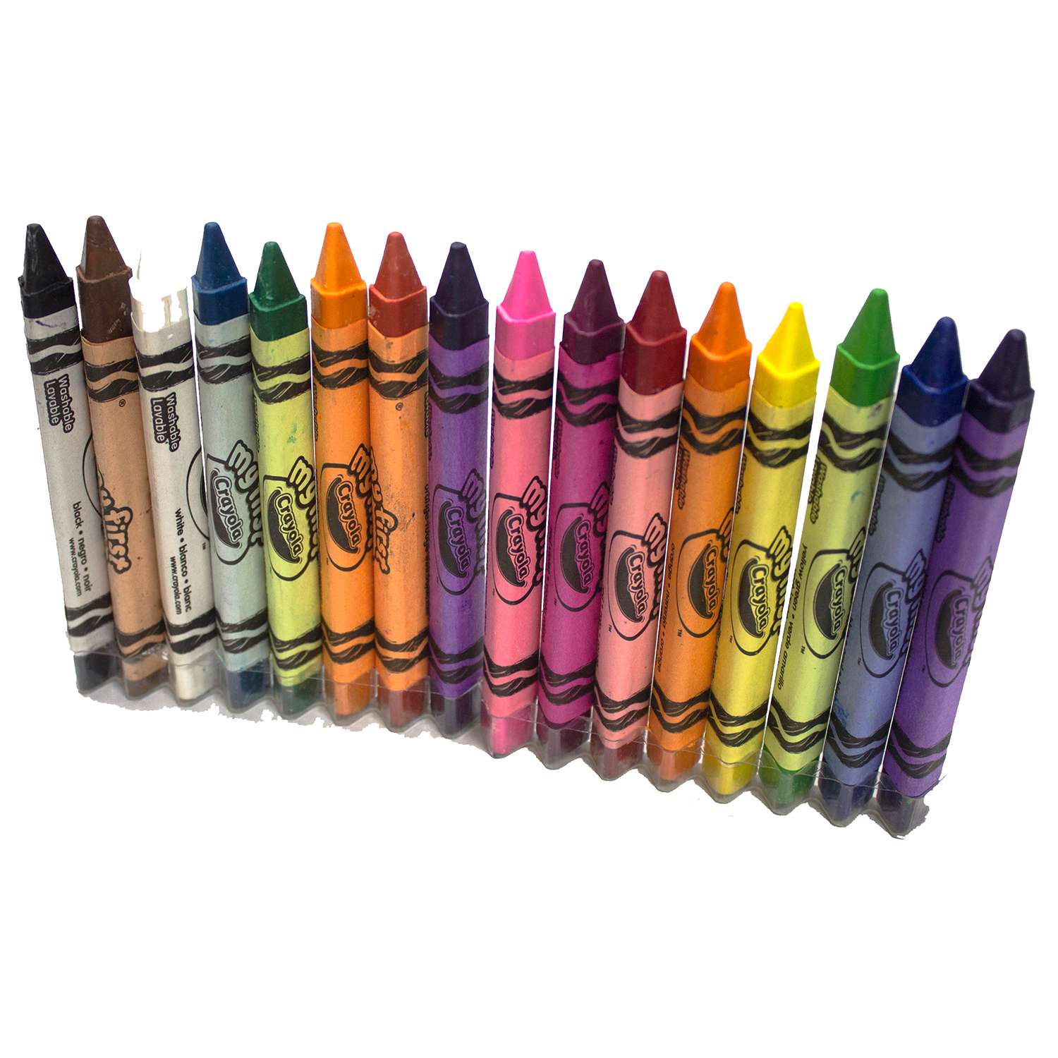 Мелки восковые Crayola смываемые, треугольные 16 шт - фото 5