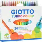 Фломастеры GIOTTO TURBO COLOR 36 цветов