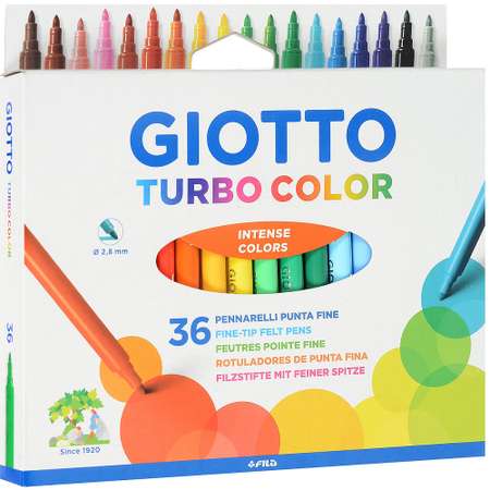 Фломастеры GIOTTO TURBO COLOR 36 цветов