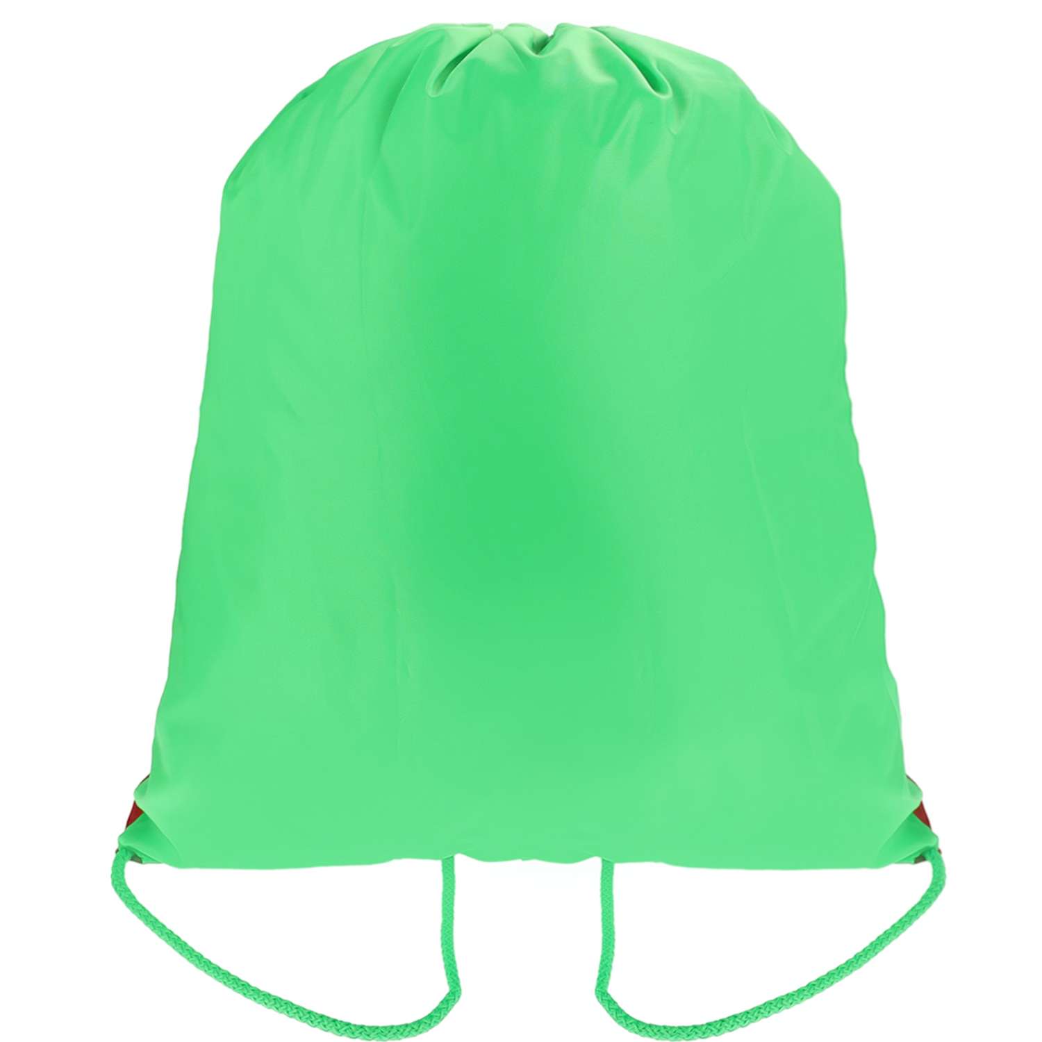 Мешок для обуви Prof-Press Зелёный с карманом уголок двухцветный 340х430 мм - фото 2
