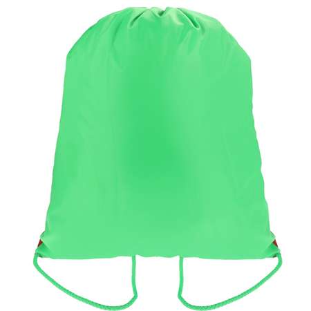 Мешок для обуви Prof-Press Зелёный с карманом уголок двухцветный 340х430 мм