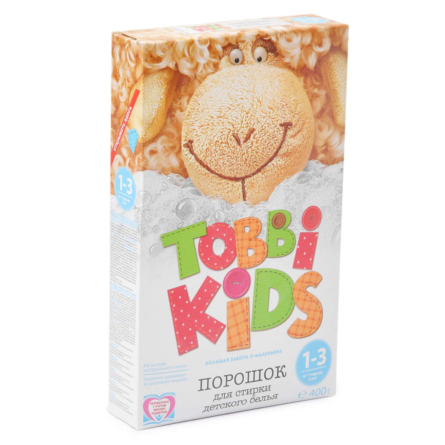 Порошок Tobbi Kids для стирки детского белья 1-3 400г - фото 1