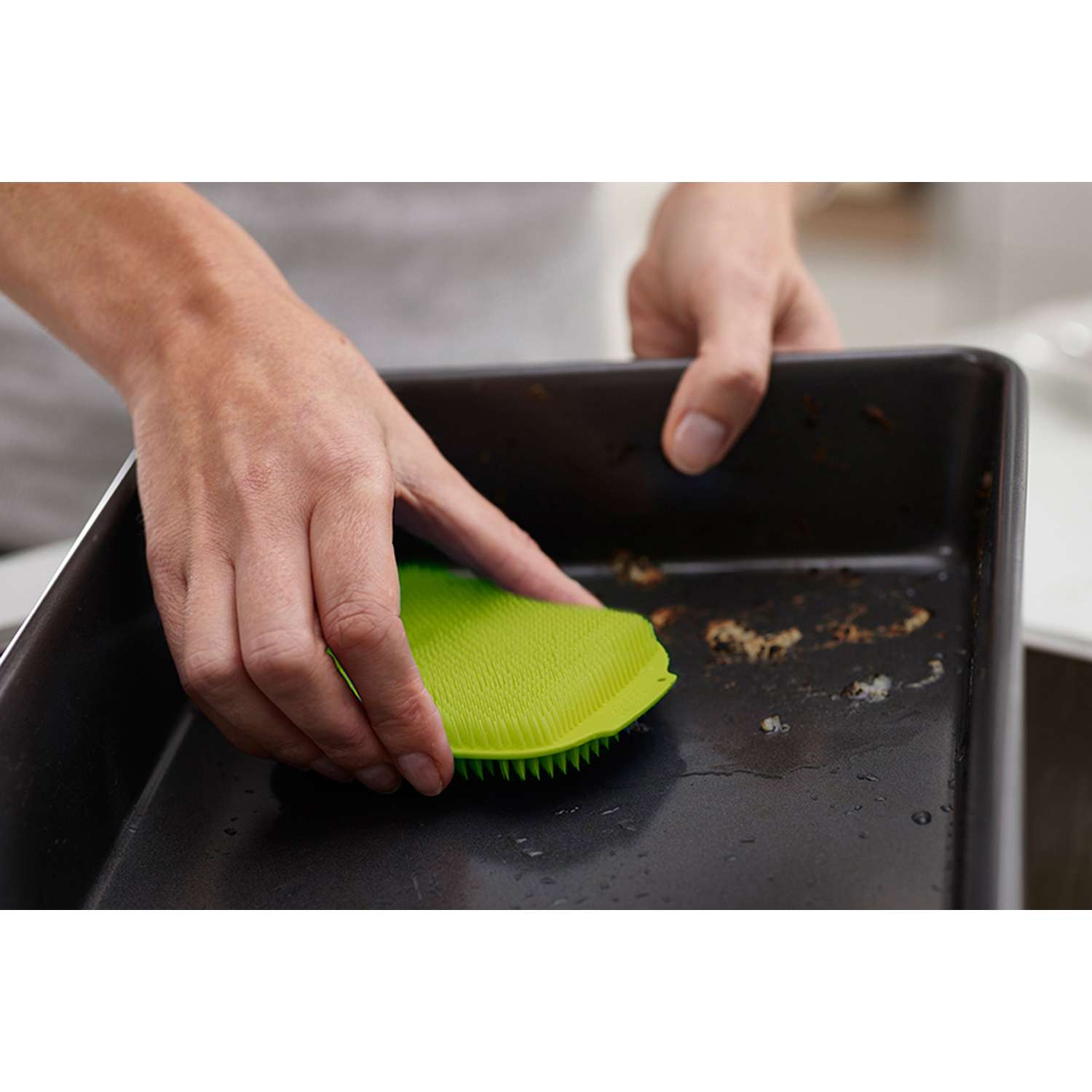 Набор щеток для мытья посуды Joseph Joseph CleanTech зеленый - фото 4