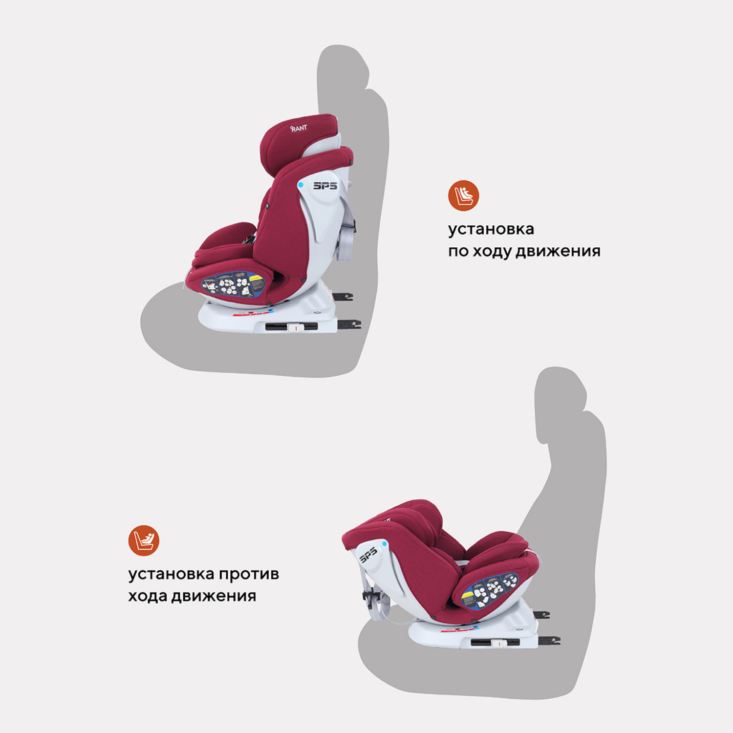 Автокресло Rant Nitro Isofix UB619 0-36кг Red - фото 6