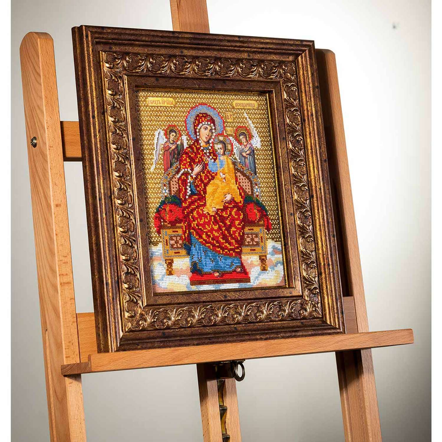 Набор для вышивания Радуга бисера иконы бисером В172 Богородица Всецарица 21x26см - фото 2