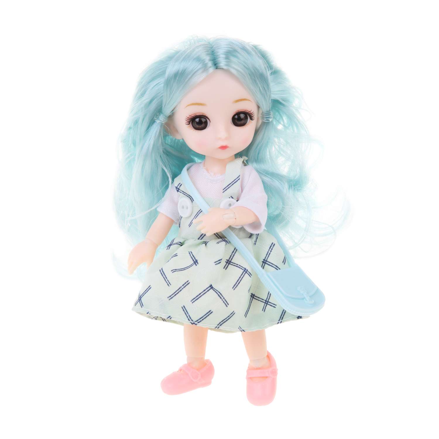 Кукла для девочки Наша Игрушка 15 см с сумочкой шарнирные руки и ноги 802096 - фото 3