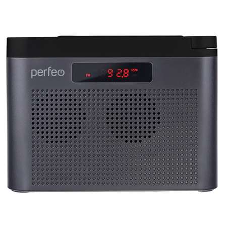 Радиоприемник Perfeo цифровой ТАЙГА FM+ 66-108МГц MP3 встроенный аккумулятор USB серый I70GR