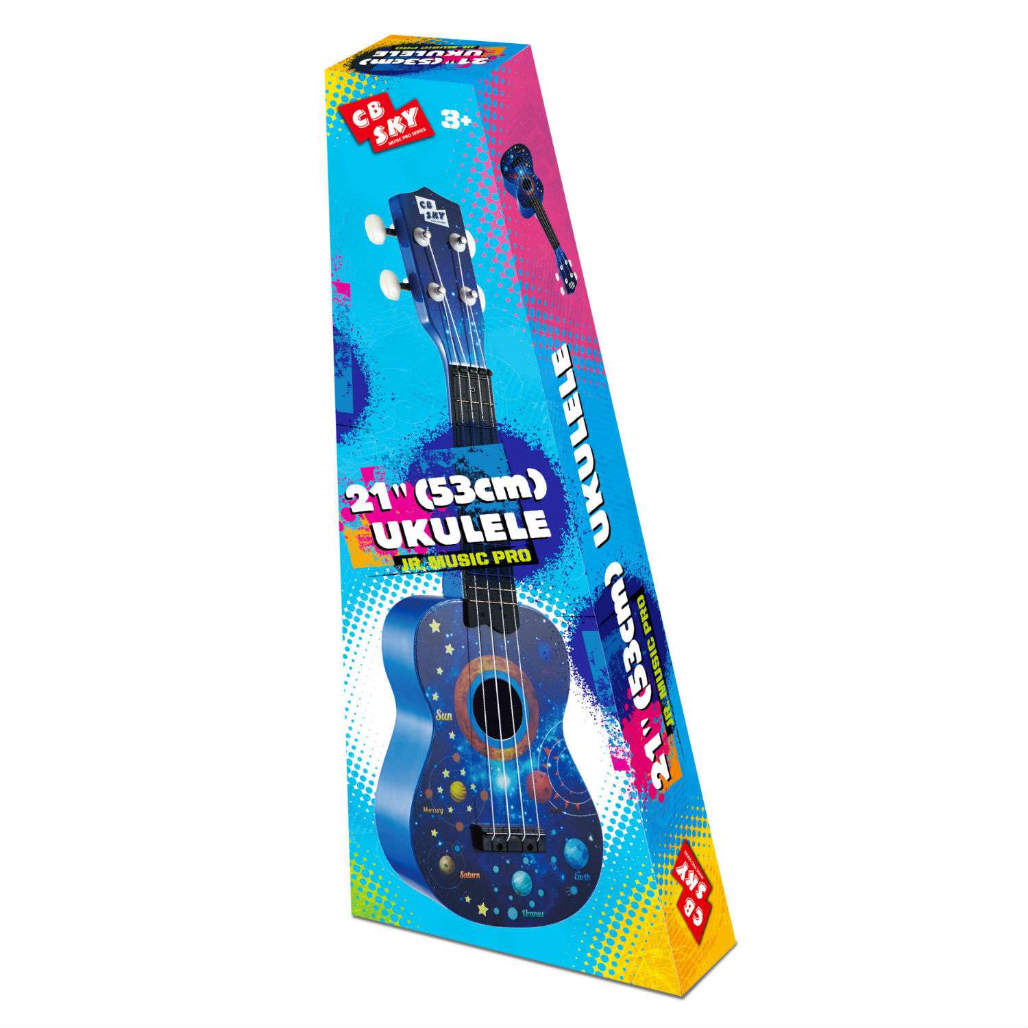 Гитара гавайская Ocie укулеле 54 см 4 струны Синяя - фото 2