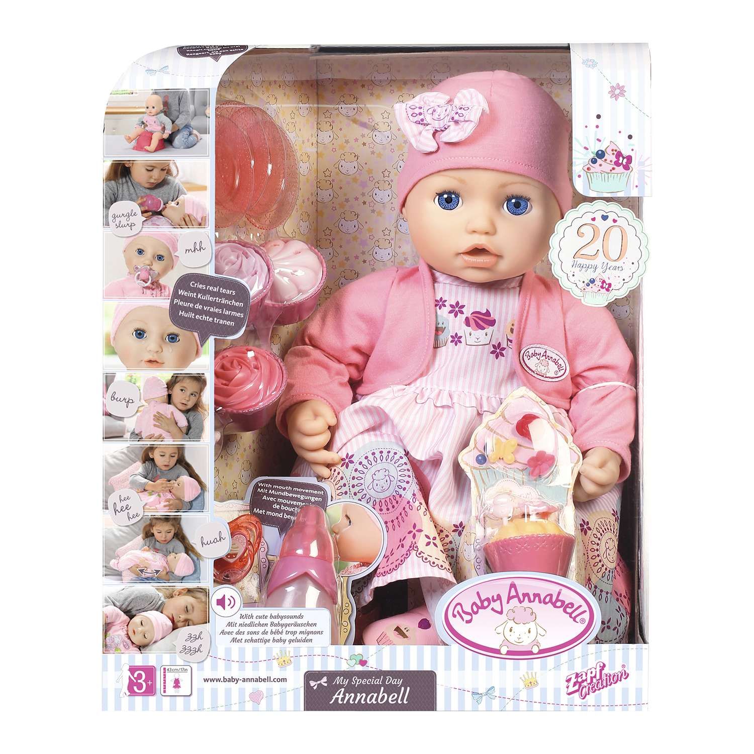 Кукла Zapf Creation Baby Annabell Праздничная многофункциональная 700-600 700-600 - фото 2