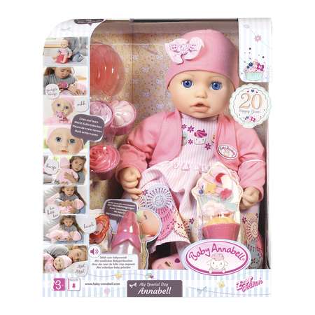 Кукла Zapf Creation Baby Annabell Праздничная многофункциональная 700-600