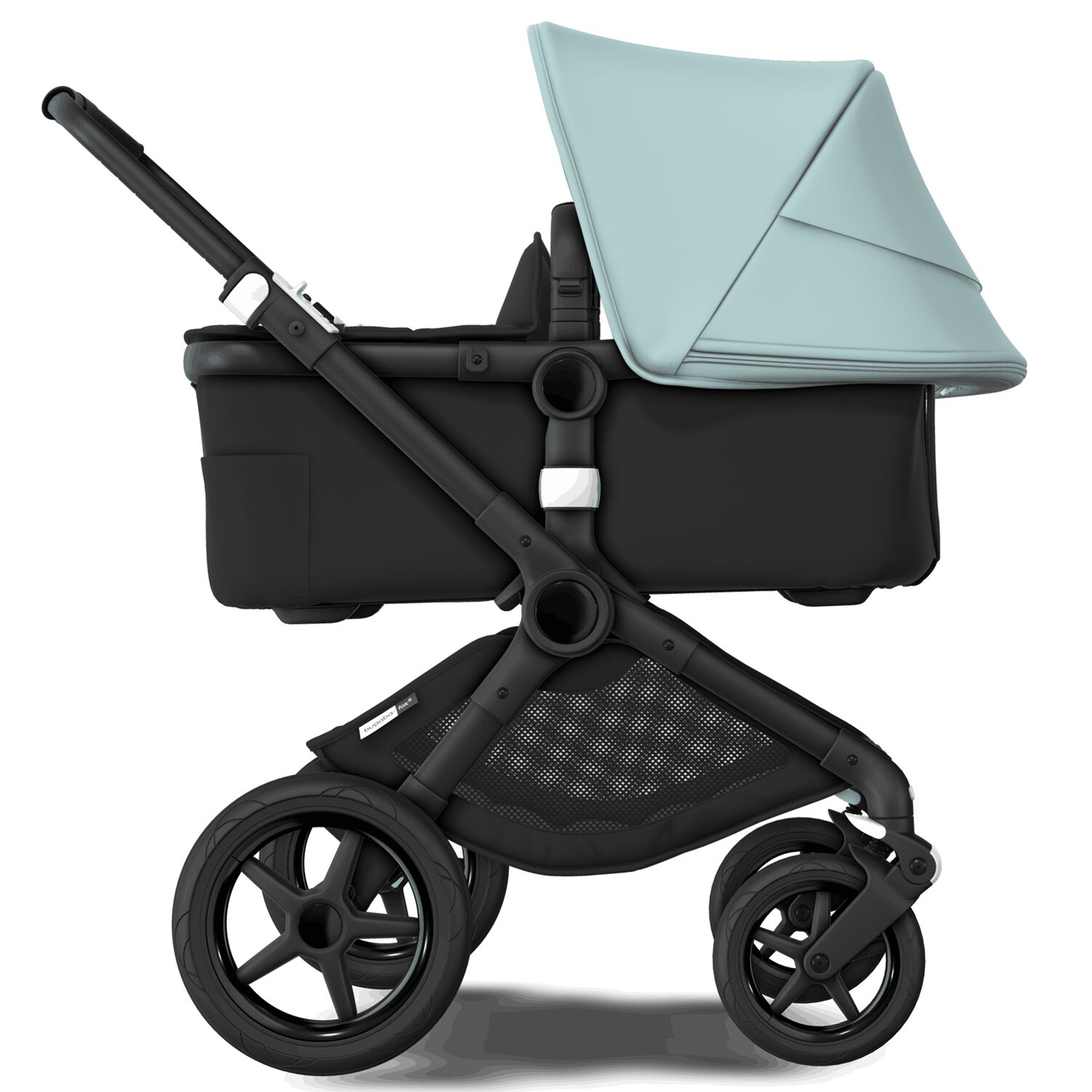 Коляска 2в1 Bugaboo Fox2 Complete Black Black-Vapor Blue - фото 2