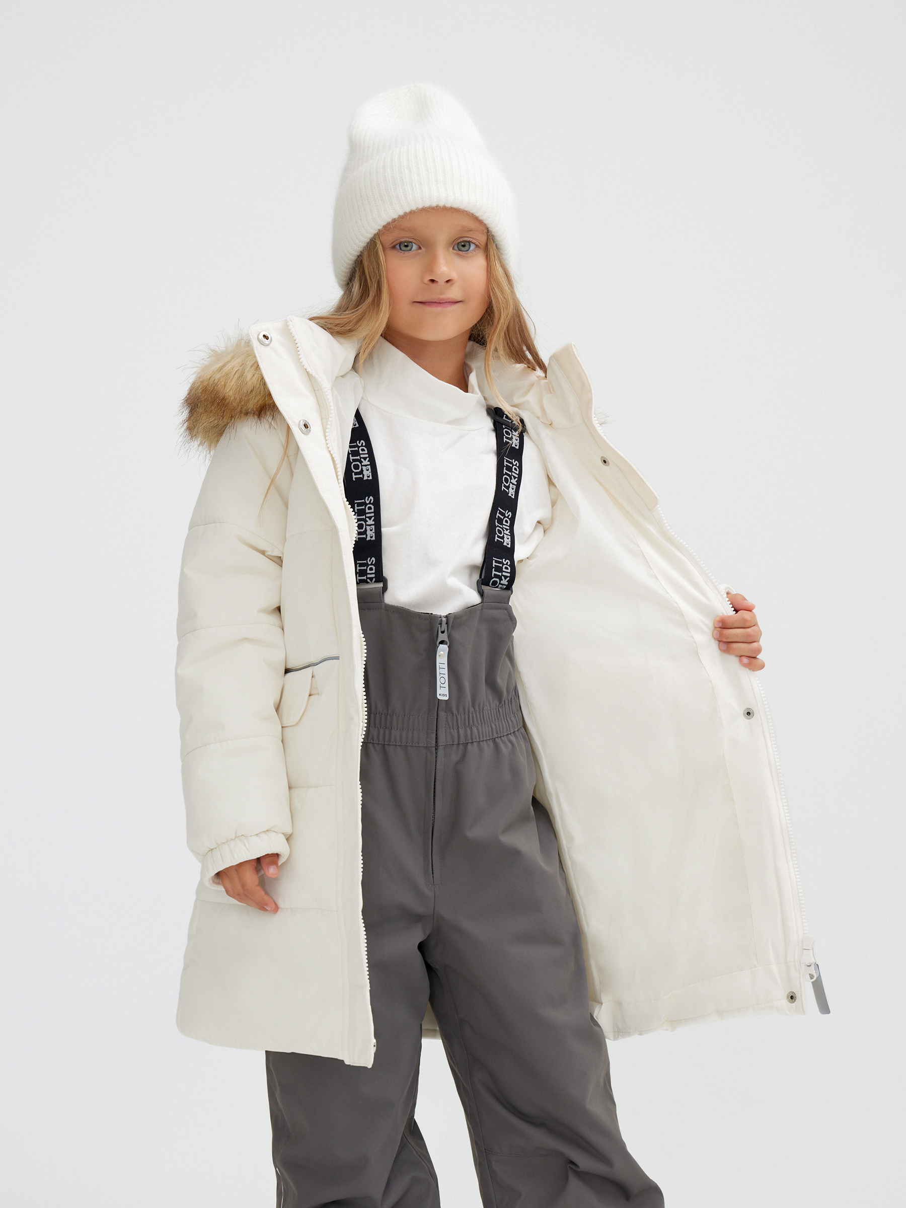 Пальто Totti Kids AW23TKG004/Пальто детское/Молочный - фото 12