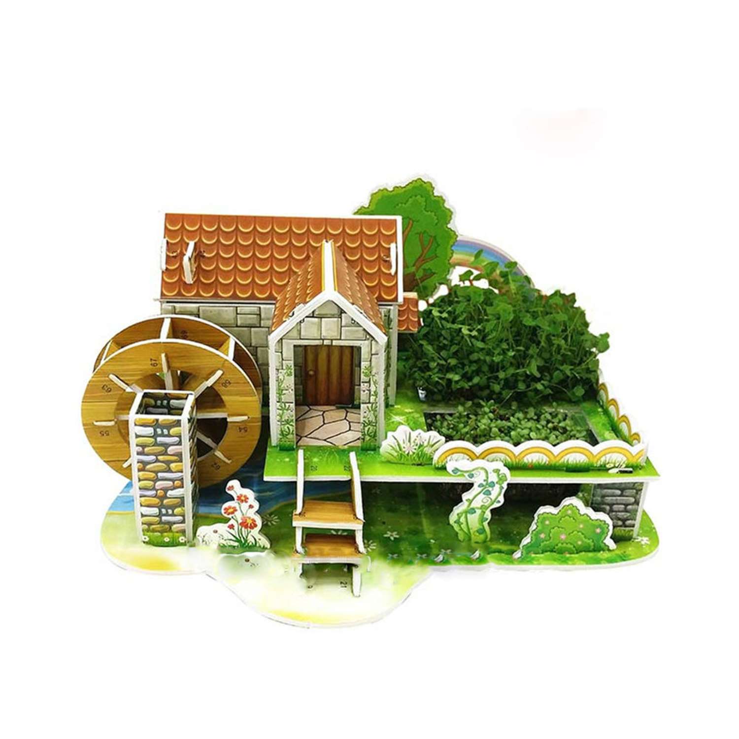 Пазлы 3D ZILIPOO из пенокартона Радужный дом - фото 2