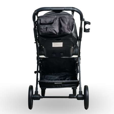 Прогулочная коляска Keka Lafesta с реверсивным блоком для новорожденных с сумкой цвет черный