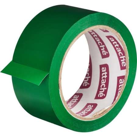 Клейкая лента Attache упаковочная 48 мм х 66 метров 45 мкм зеленый 6 штук