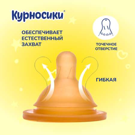 Соска Курносики латекс (для густых жидкостей)