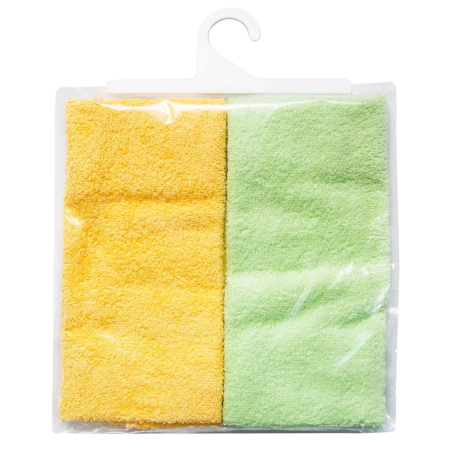 Полотенце-салфетка для кормления Amarobaby Soft Care 2шт Жёлтый-Зелёный - фото 2