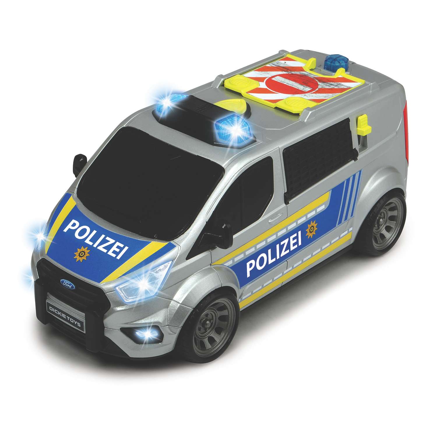 Машинка DICKIE Полицеский минивэн Ford Transit 28 см свет звук 3715013 #3715013 - фото 3
