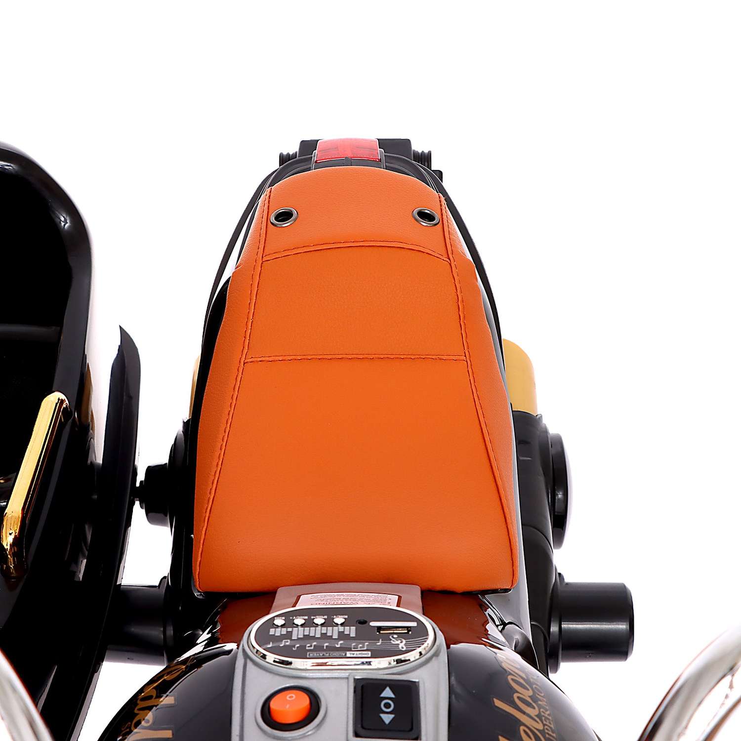 Электромобиль Sima-Land «Мотоцикл Чоппер» с коляской EVA цвет чёрный - фото 3