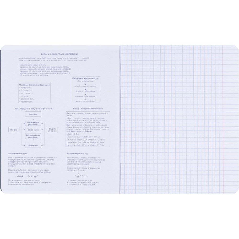 Предметная тетрадь Be Smart А5 48л клетка скрепка информатика 3 штуки - фото 2