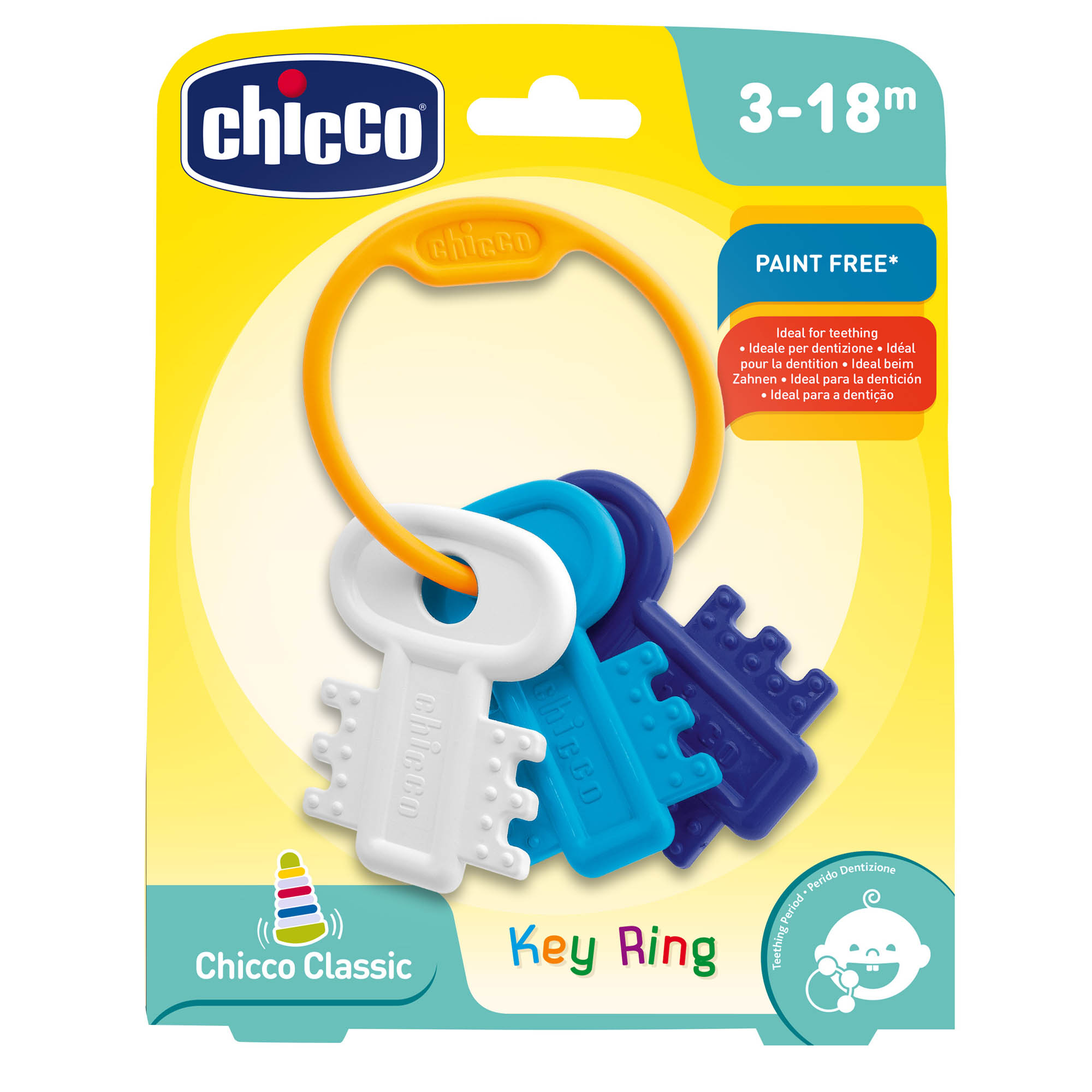 Игрушка CHICCO Погремушка Ключи голубые - фото 3