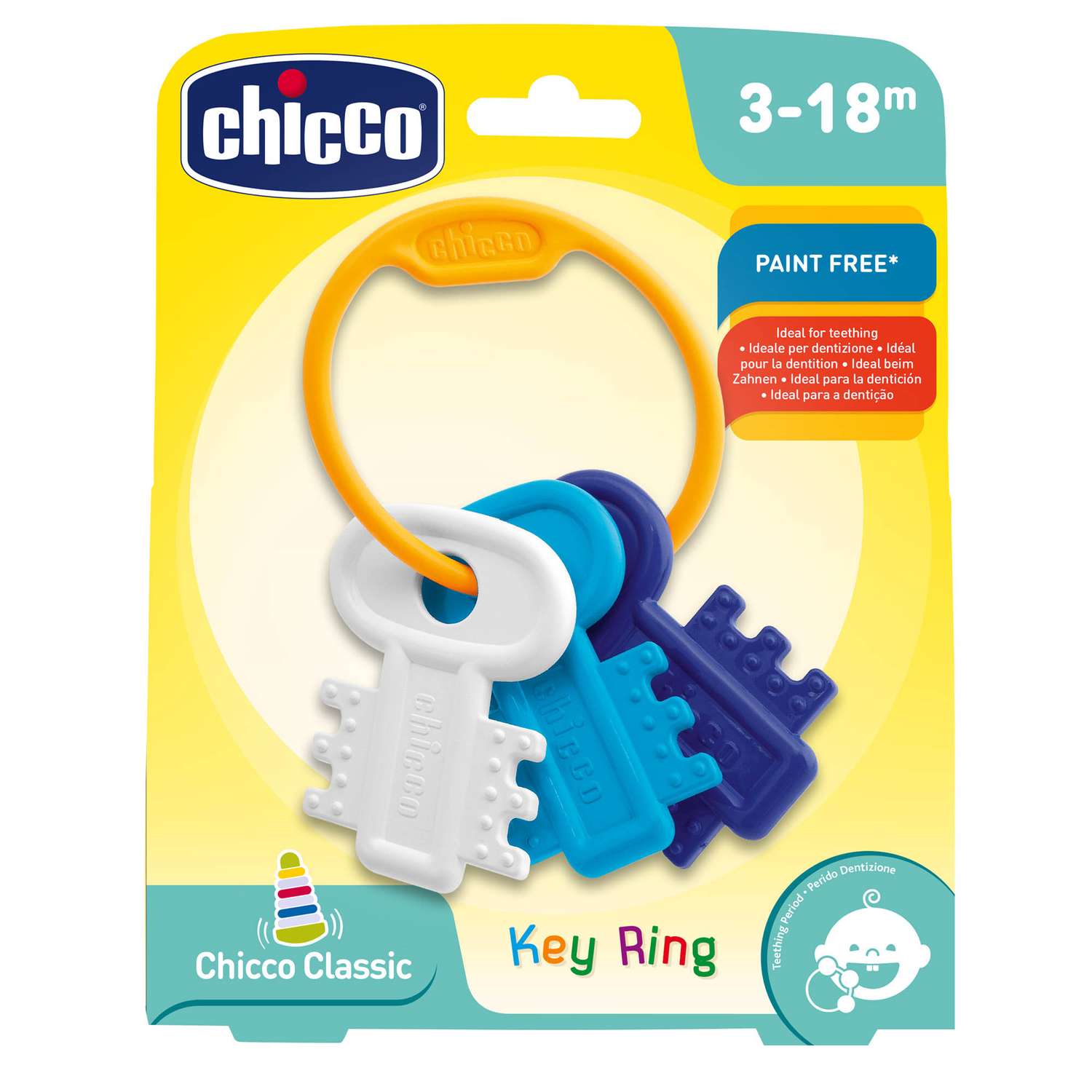 Игрушка CHICCO Погремушка Ключи голубые - фото 3
