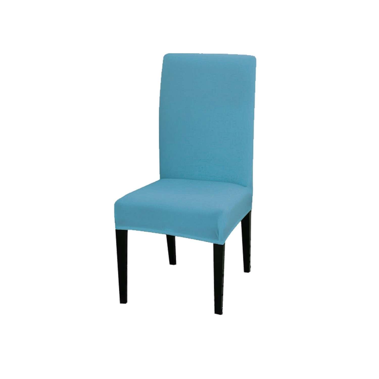 Чехол на стул LuxAlto Коллекция Jersey голубой - фото 1