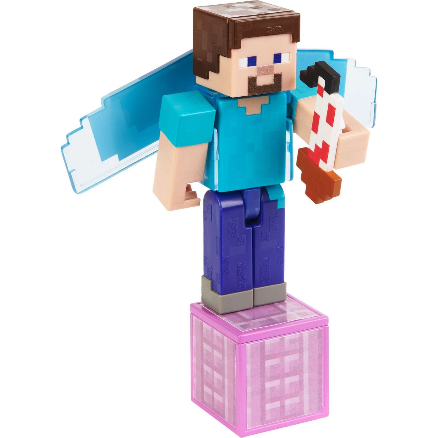 Фигурка Minecraft Стив с элитрами с аксессуарами GCC24 - фото 4