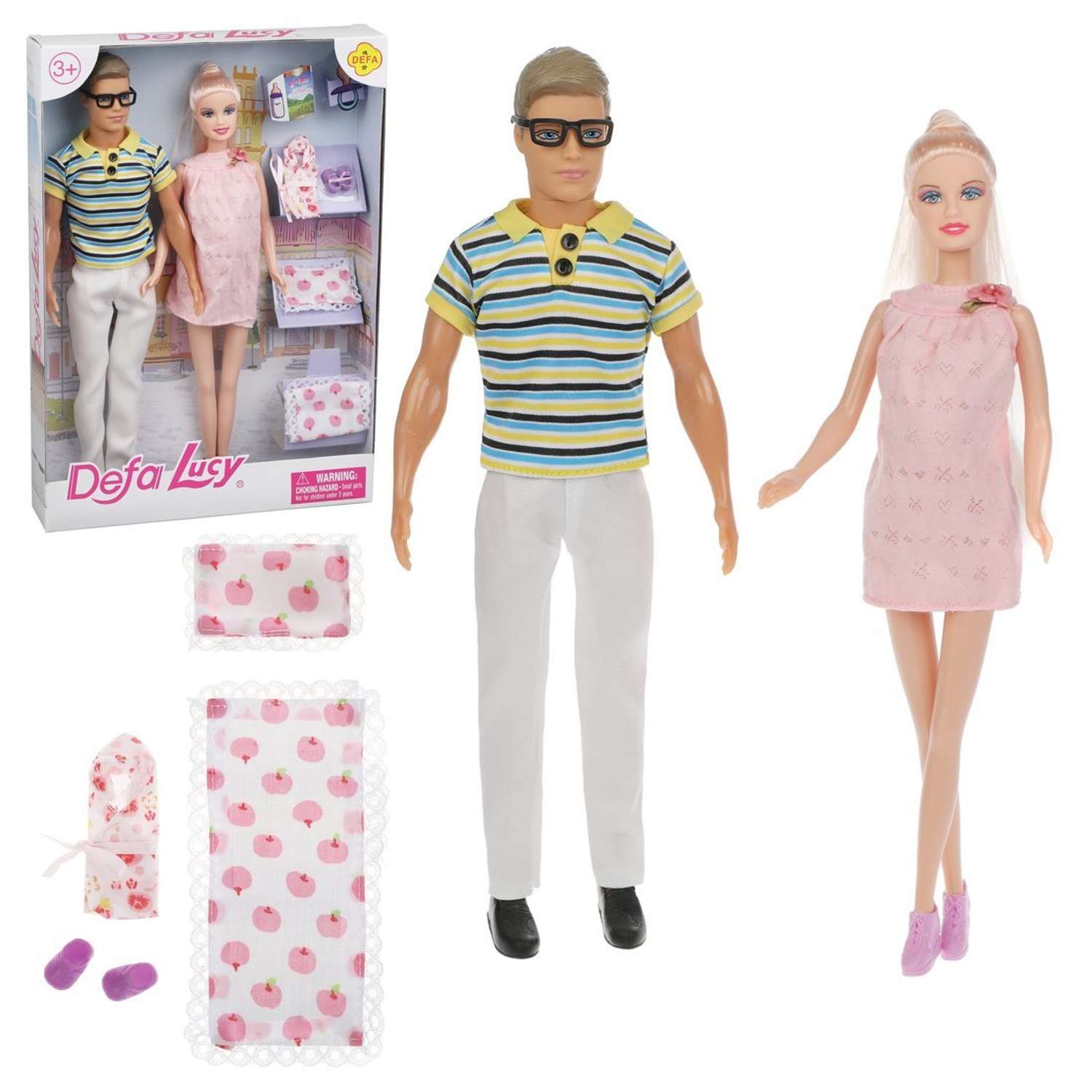 Игровой набор Кукол Наша Игрушка Семья в комплекте 3 куклы 800615 - фото 1