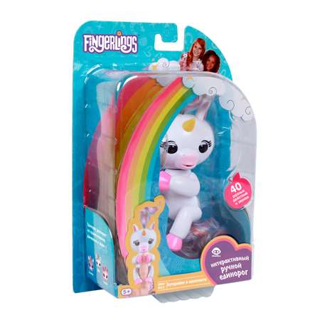 Единорог Fingerlings интерактивный Гиги Белый 3708