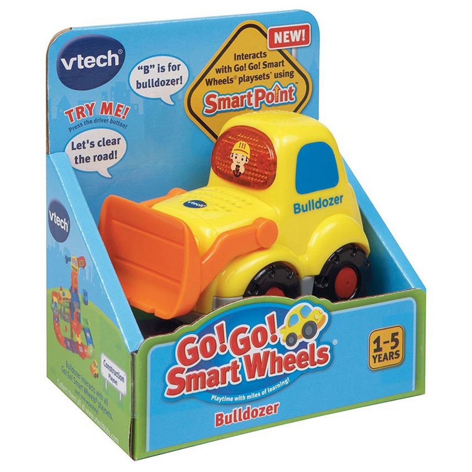 Игрушка Vtech Бип-Бип Toot-Toot Drivers Бульдозер 80-151826 - фото 3