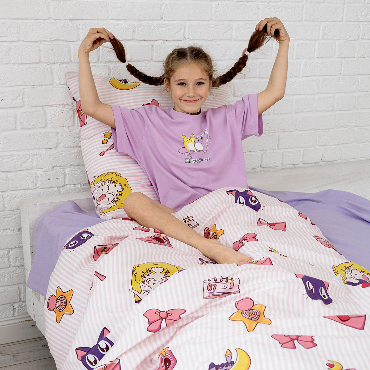 Комплект постельного белья BRAVO kids dreams Аниме 1.5 спальный 3 предмета - фото 5