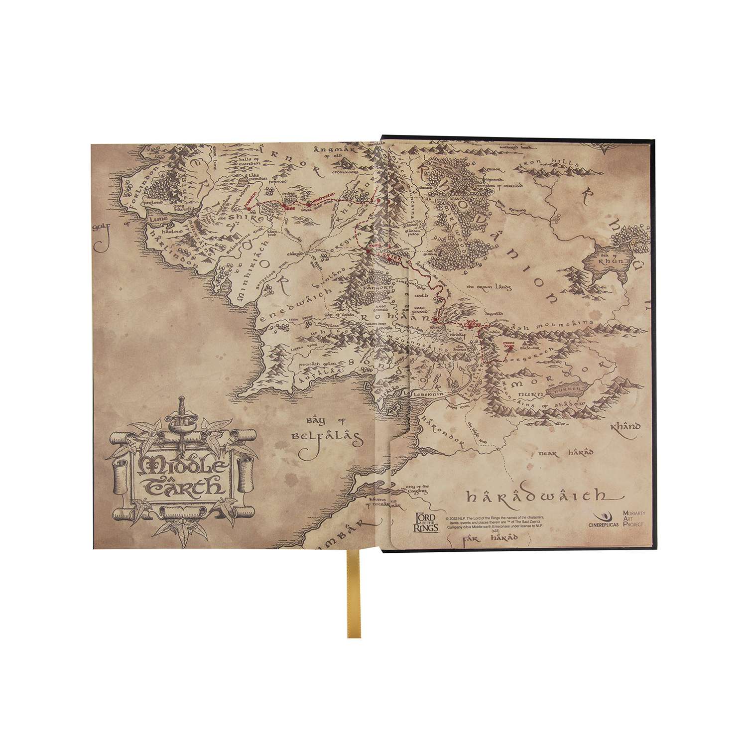 Блокнот The Lord of the Rings Карта Средиземья 80 листов - фото 8