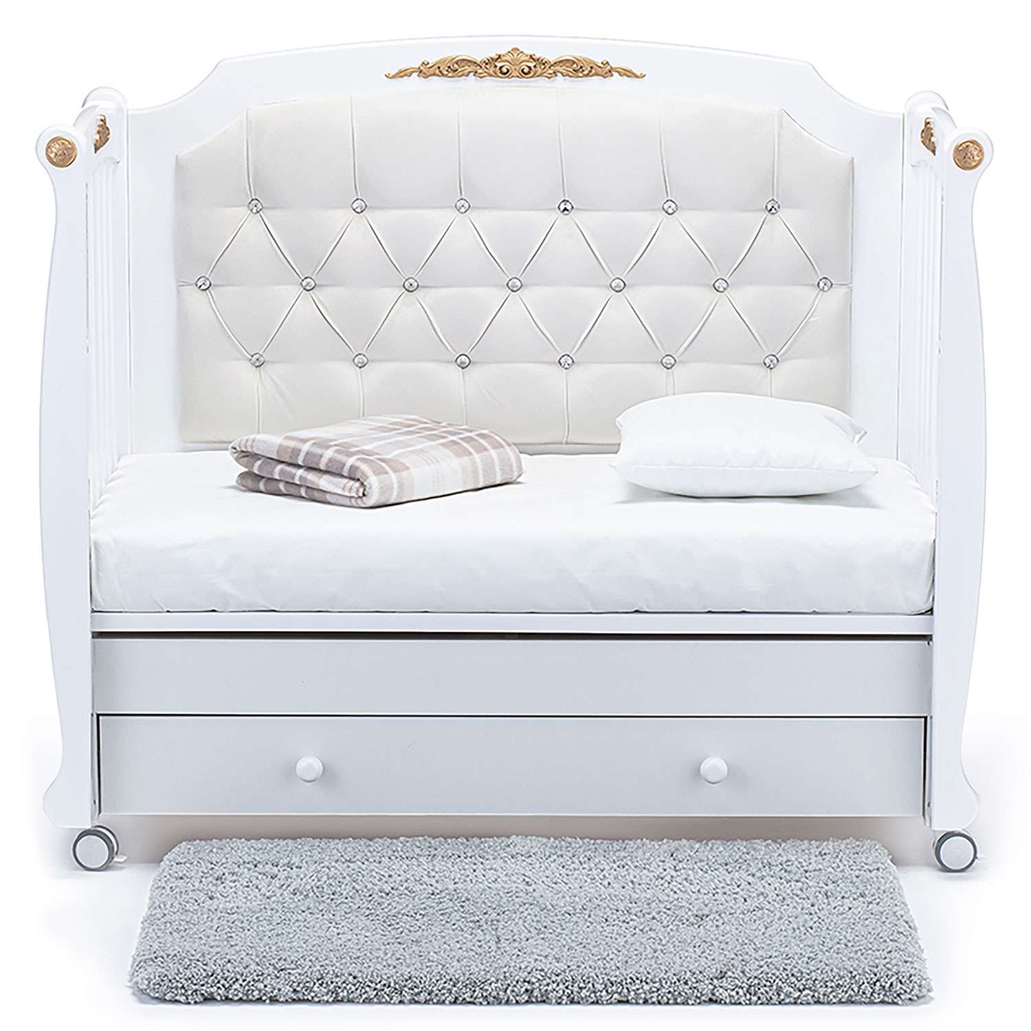 Кровать Nuovita Furore Swing с продольным маятником Bianco/Белый - фото 18