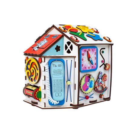 Бизиборд Jolly Kids развивающий домик со светом Игрушки