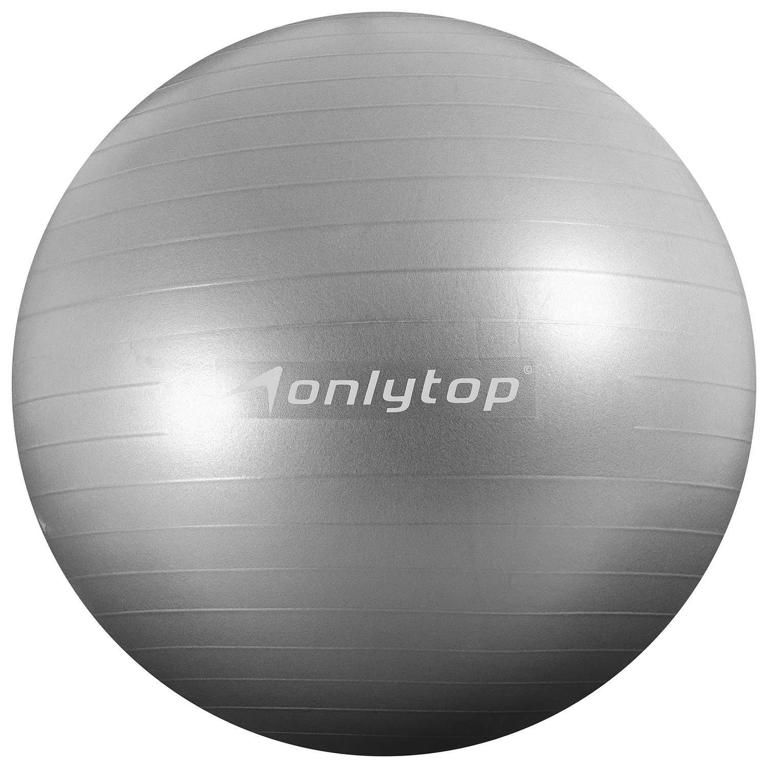 Фитбол ONLITOP d=75 см. 1000 г. антивзрыв. цвет серый - фото 1