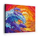 Картина по номерам Hobby Paint Морская волна на закате холст на подрамнике 40х50 см