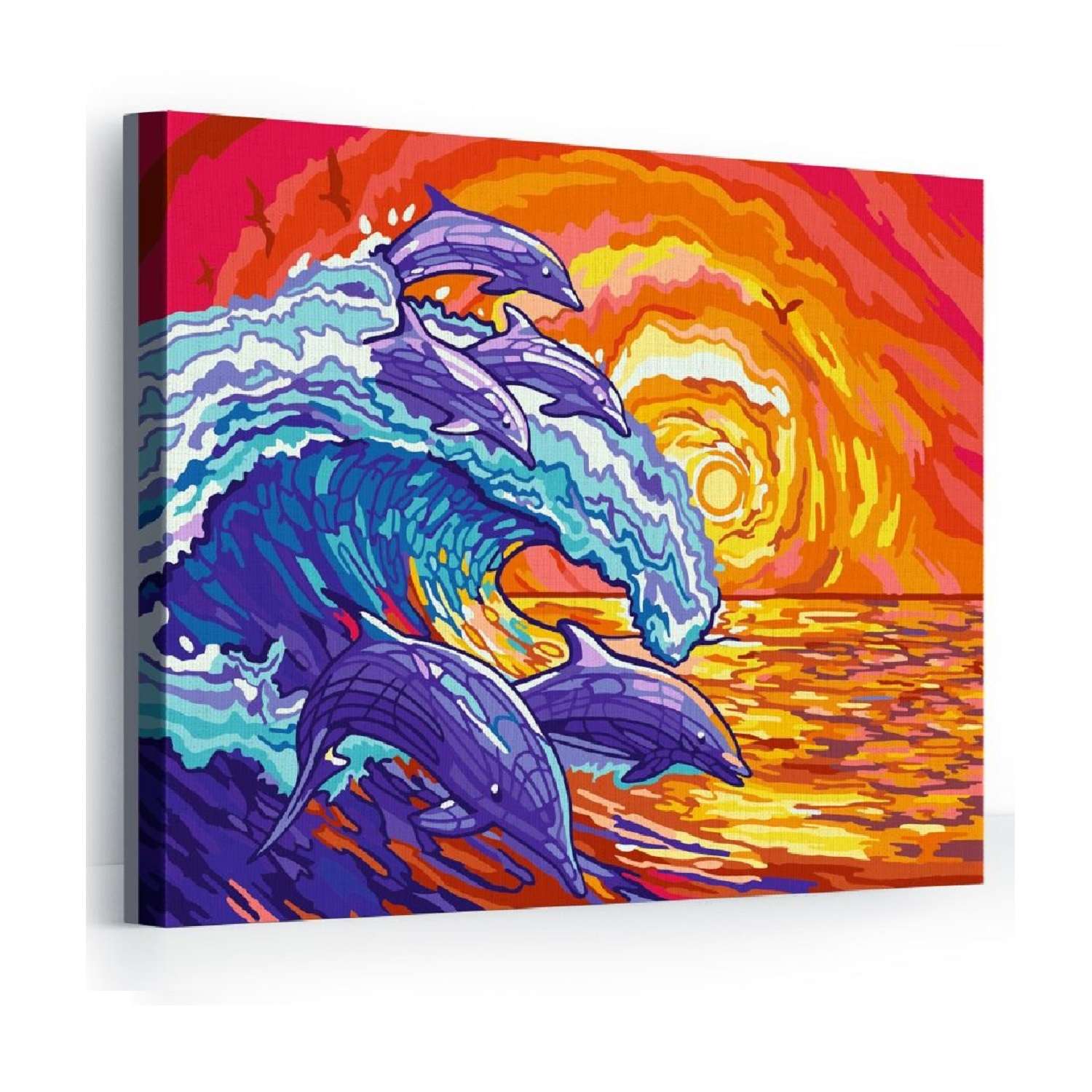 Картина по номерам Hobby Paint Морская волна на закате холст на подрамнике 40х50 см - фото 1