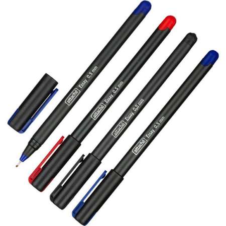 Ручка Attache шариковых Essay 05мм 2 синии/черная/красн 4 упаковки по 4 шт