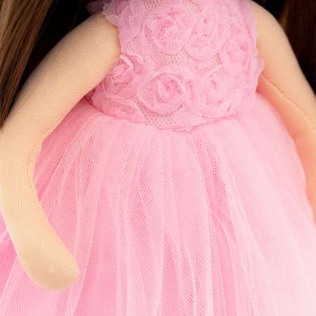 Набор одежды для кукол Orange Toys Sweet Sisters Розовое платье с розочками Серия Вечерний шик