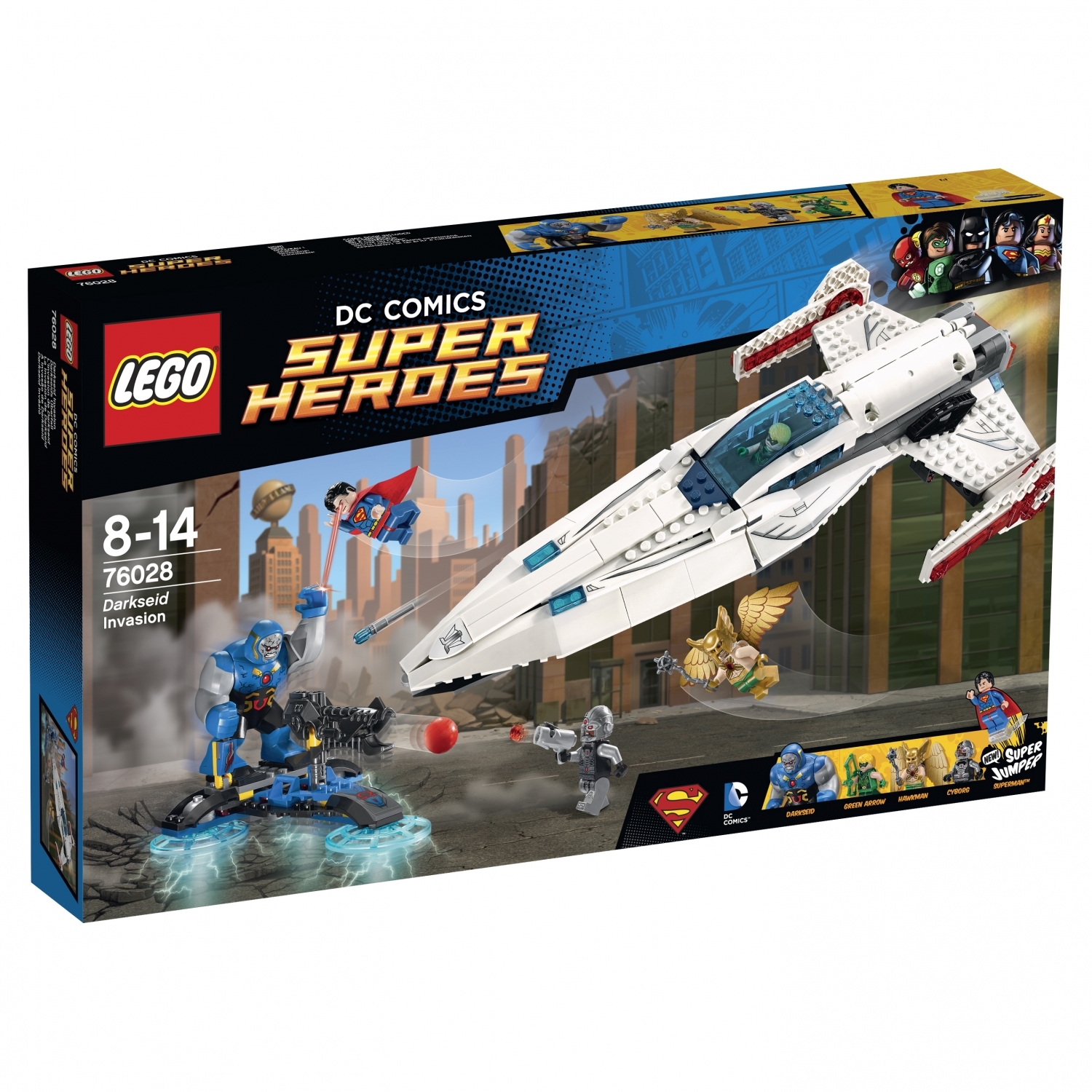 Конструктор LEGO Super Heroes Вторжение Дарксайда (76028) купить по цене  4379 ₽ в интернет-магазине Детский мир