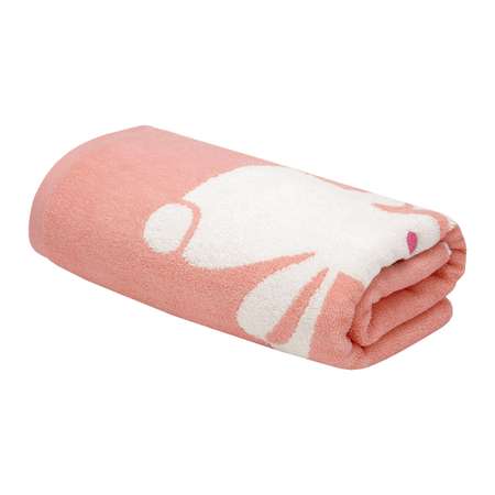 Махровое полотенце Bravo Дождик 30х60 см розовое