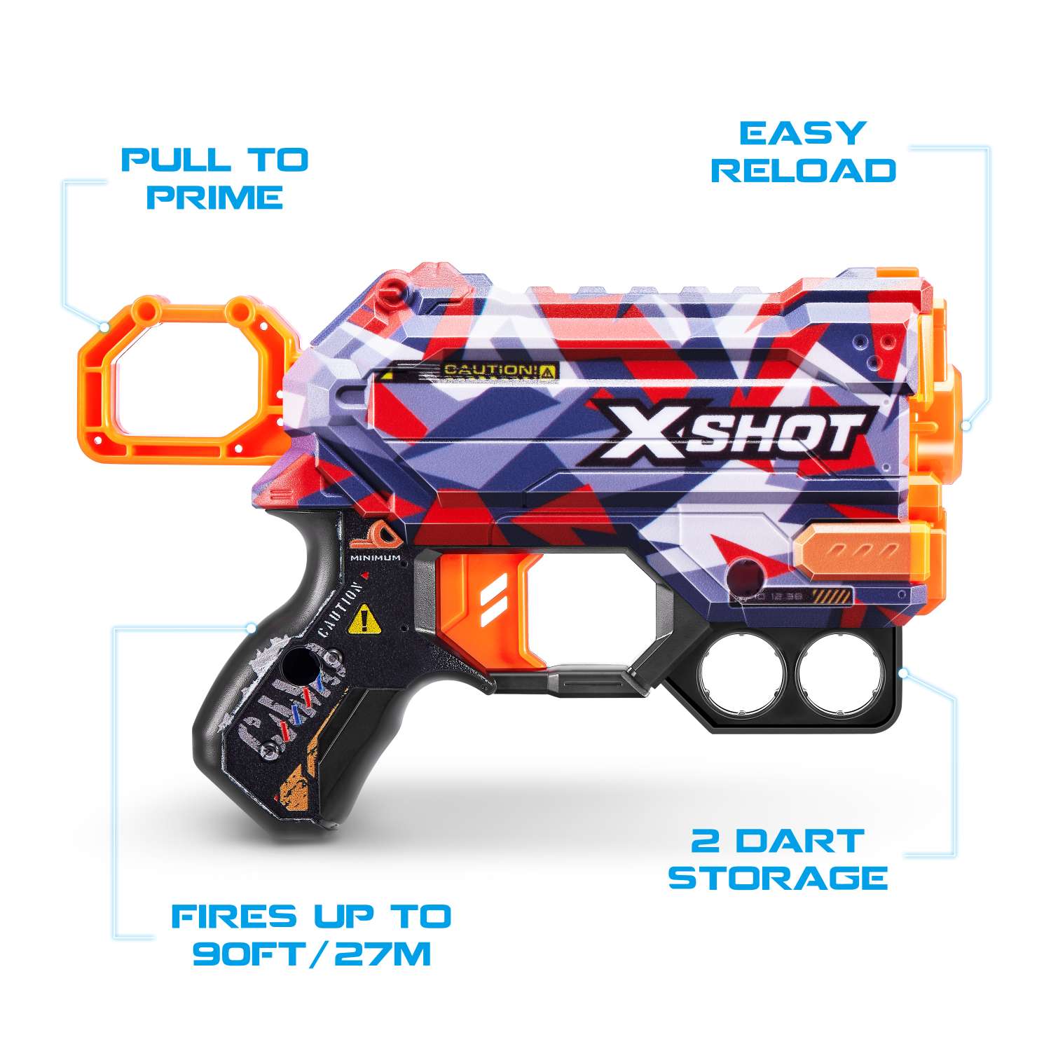 Набор для стрельбы X-SHOT  Скинс менейс в ассортименте 36515 - фото 8